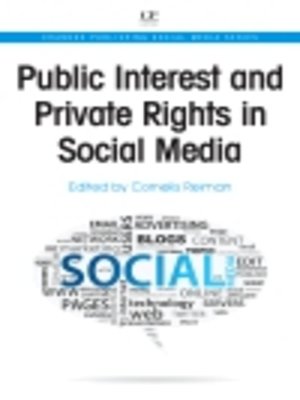 cover image of Public Interest and Private Rights in Social Media